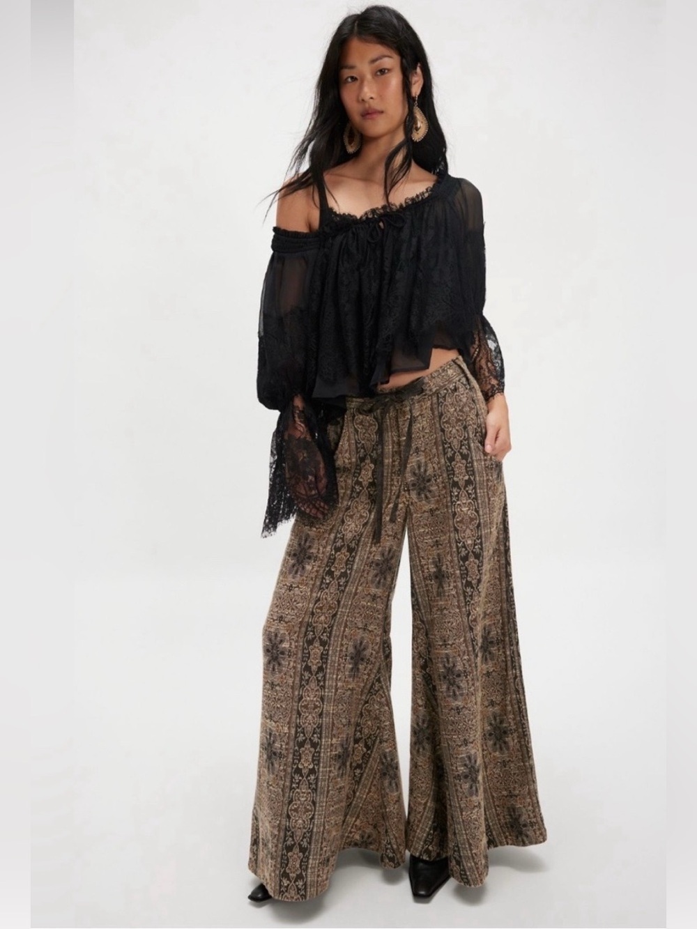 Free People Dahlia Wide-Leg Pants Size 4 NWT